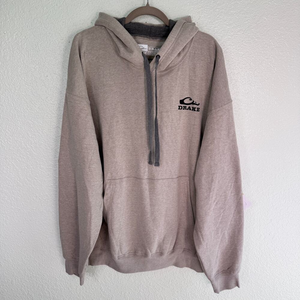 Drake Waterfowl Hoodie Men 2XL What The Duck Graphic Soft Sweater Hunter XXL NEW - Picture 2 of 9